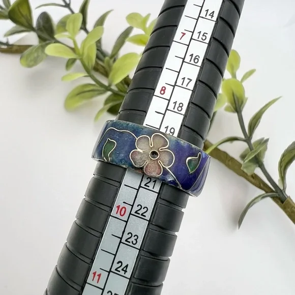 CLOISONNÉ RING - Picture 7 of 11